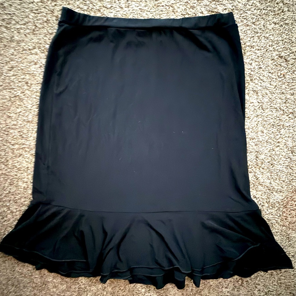 White House Black Market Black Medium Skirt